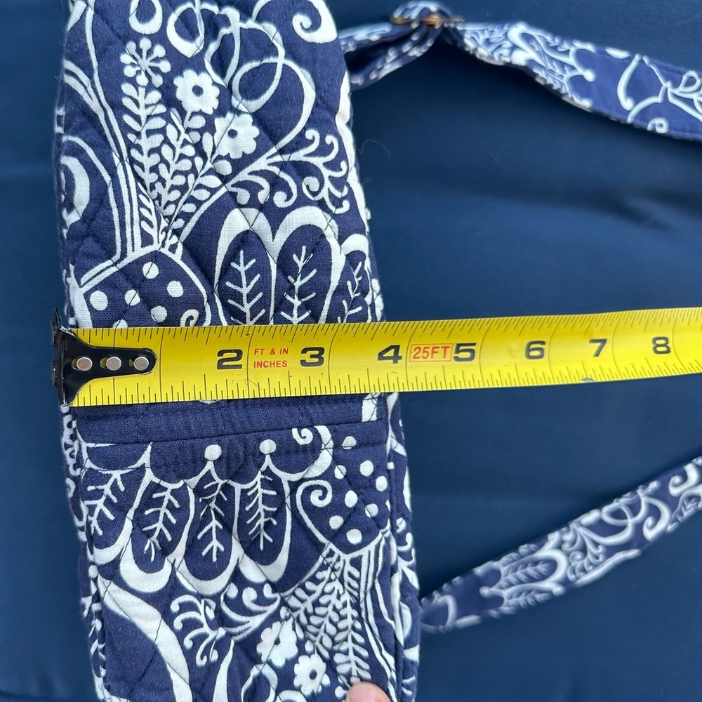 Vera Bradley navy blue and white crossbody/shoulder bag - Picture 8 of 8